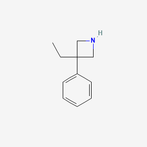 molecular formula C11H15N B15263634 3-Ethyl-3-phenylazetidine CAS No. 7215-19-2