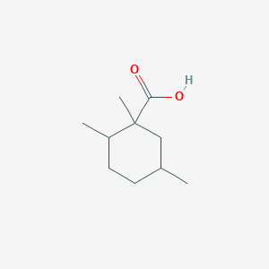 molecular formula C10H18O2 B15263642 1,2,5-Trimethylcyclohexane-1-carboxylic acid 