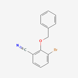 molecular formula C14H10BrNO B1526366 2-(苄氧基)-3-溴苯甲腈 CAS No. 862992-93-6