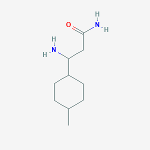 molecular formula C10H20N2O B15263677 3-Amino-3-(4-methylcyclohexyl)propanamide 