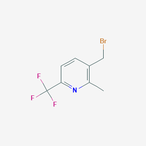 molecular formula C8H7BrF3N B1526368 3-(Bromomethyl)-2-methyl-6-(trifluoromethyl)pyridine CAS No. 917396-30-6