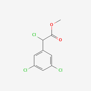 molecular formula C9H7Cl3O2 B1526369 Methyl 2-chloro-2-(3,5-dichlorophenyl)acetate CAS No. 1250898-69-1