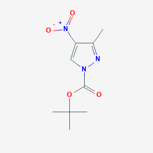 molecular formula C9H13N3O4 B1526371 tert-Butyl 3-methyl-4-nitro-1H-pyrazole-1-carboxylate CAS No. 847139-22-4