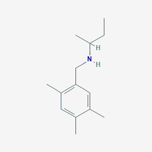 (Butan-2-yl)[(2,4,5-trimethylphenyl)methyl]amine