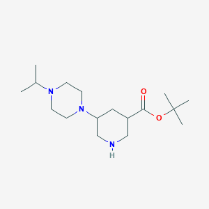 tert-Butyl 5-[4-(propan-2-yl)piperazin-1-yl]piperidine-3-carboxylate