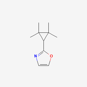 molecular formula C10H15NO B15263771 2-(2,2,3,3-Tetramethylcyclopropyl)-1,3-oxazole 