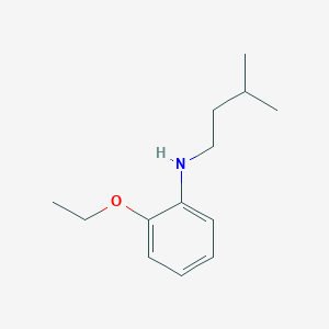 molecular formula C13H21NO B15263776 2-ethoxy-N-(3-methylbutyl)aniline 