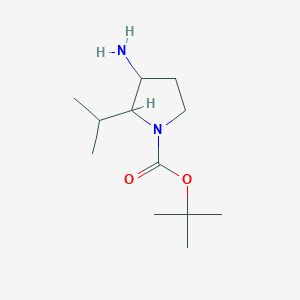 Tert-butyl 3-amino-2-(propan-2-YL)pyrrolidine-1-carboxylate