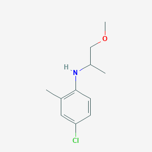 4-chloro-N-(1-methoxypropan-2-yl)-2-methylaniline