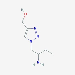 molecular formula C7H14N4O B15263879 [1-(2-Aminobutyl)-1H-1,2,3-triazol-4-yl]methanol 