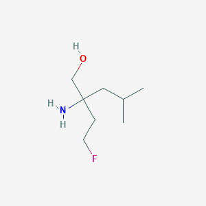 2-Amino-2-(2-fluoroethyl)-4-methylpentan-1-ol