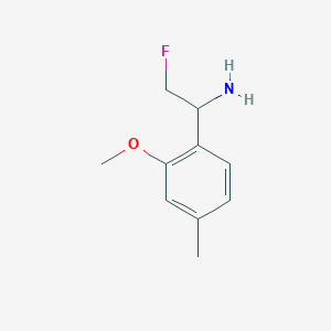 2-Fluoro-1-(2-methoxy-4-methylphenyl)ethan-1-amine