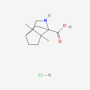 6,7-Dimethyl-4-azatricyclo[4.3.0.0,3,7]nonane-3-carboxylic acid hydrochloride