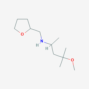 (4-Methoxy-4-methylpentan-2-yl)(oxolan-2-ylmethyl)amine