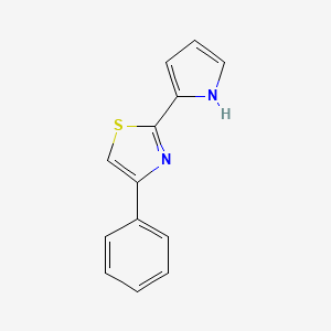 molecular formula C13H10N2S B15263969 4-Phenyl-2-(1H-pyrrol-2-yl)-1,3-thiazole 