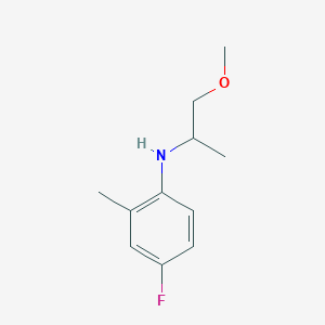 4-fluoro-N-(1-methoxypropan-2-yl)-2-methylaniline