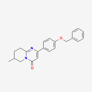 2-[4-(Benzyloxy)phenyl]-7-methyl-4H,6H,7H,8H,9H-pyrido[1,2-a]pyrimidin-4-one