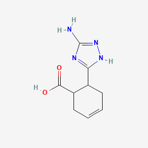 molecular formula C9H12N4O2 B1526400 6-(5-氨基-1H-1,2,4-三唑-3-基)环己-3-烯-1-羧酸 CAS No. 1250099-01-4