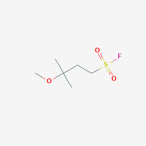 molecular formula C6H13FO3S B15264005 3-Methoxy-3-methylbutane-1-sulfonyl fluoride 