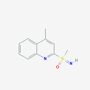 molecular formula C11H12N2OS B15264017 Imino(methyl)(4-methylquinolin-2-yl)-lambda6-sulfanone 