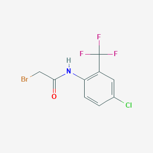 2-bromo-N-[4-chloro-2-(trifluoromethyl)phenyl]acetamide