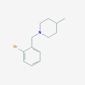 molecular formula C13H18BrN B1526407 1-(2-溴苄基)-4-甲基哌啶 CAS No. 1057268-39-9