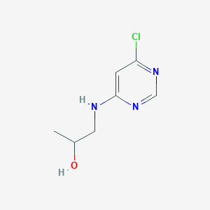molecular formula C7H10ClN3O B1526409 1-[(6-Chloropyrimidin-4-yl)amino]propan-2-ol CAS No. 1248283-41-1