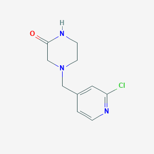 4-[(2-Chloropyridin-4-yl)methyl]piperazin-2-one