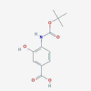4-{[(Tert-butoxy)carbonyl]amino}-3-hydroxybenzoic acid