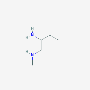 molecular formula C6H16N2 B1526443 (2-Amino-3-methylbutyl)(methyl)amine CAS No. 1248416-62-7