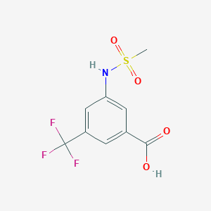 molecular formula C9H8F3NO4S B1526445 3-甲磺酰胺基-5-(三氟甲基)苯甲酸 CAS No. 1291361-71-1