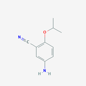 molecular formula C10H12N2O B1526447 5-Amino-2-(propan-2-yloxy)benzonitrile CAS No. 1027997-04-1