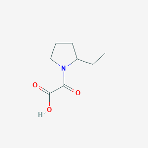 molecular formula C8H13NO3 B1526449 2-(2-Ethylpyrrolidin-1-yl)-2-oxoacetic acid CAS No. 1178837-33-6