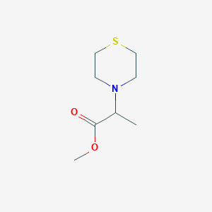 molecular formula C8H15NO2S B1526451 Methyl 2-(thiomorpholin-4-yl)propanoate CAS No. 1249646-51-2
