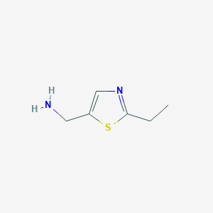 molecular formula C6H10N2S B1526455 2-Ethyl-5-thiazolemethanamine CAS No. 1183523-89-8