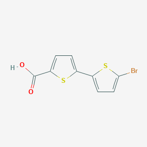 molecular formula C9H5BrO2S2 B1526458 5-(5-Bromothiophen-2-yl)thiophene-2-carboxylic acid CAS No. 3339-81-9