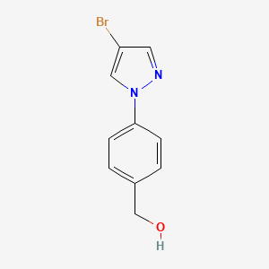 molecular formula C10H9BrN2O B1526463 [4-(4-Bromo-1H-pyrazol-1-YL)phenyl]methanol CAS No. 1184193-54-1