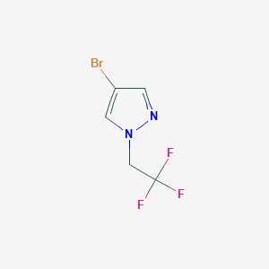 molecular formula C5H4BrF3N2 B1526464 4-Bromo-1-(2,2,2-trifluoroethyl)-1H-pyrazole CAS No. 1049730-37-1