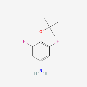 molecular formula C10H13F2NO B1526470 4-(Tert-butoxy)-3,5-difluoroaniline CAS No. 942615-17-0