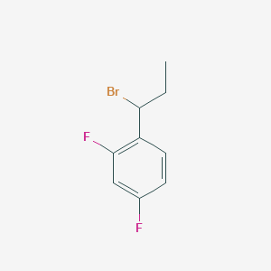 molecular formula C9H9BrF2 B1526488 1-(1-溴丙基)-2,4-二氟苯 CAS No. 1248163-51-0