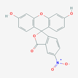 molecular formula C₂₀H₁₁NO₇ B015265 Spiro[isobenzofuran-1(3H),9'-[9H]xanthen]-3-one, 3',6'-dihydroxy-5-nitro- CAS No. 3326-35-0