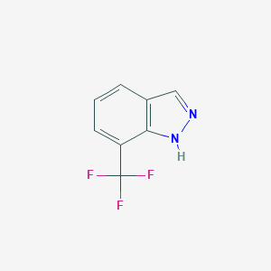 molecular formula C8H5F3N2 B152650 7-(三氟甲基)-1H-吲唑 CAS No. 885694-00-8