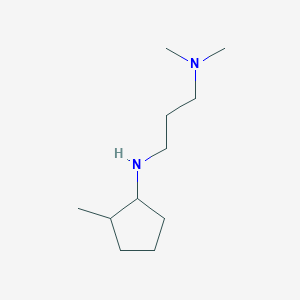 molecular formula C11H24N2 B15265027 Dimethyl({3-[(2-methylcyclopentyl)amino]propyl})amine 