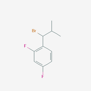 molecular formula C10H11BrF2 B1526507 1-(1-溴-2-甲基丙基)-2,4-二氟苯 CAS No. 1249632-63-0