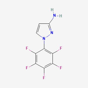 1-(pentafluorophenyl)-1H-pyrazol-3-amine