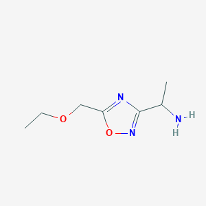 1-[5-(Ethoxymethyl)-1,2,4-oxadiazol-3-yl]ethan-1-amine