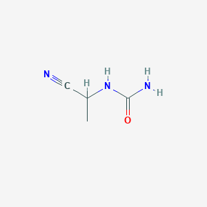 molecular formula C4H7N3O B1526529 (1-Cyanoethyl)urea CAS No. 1250694-76-8