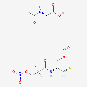 B152654 N-Nitratopivaloyl-S-(N'-acetylalanyl)-cysteine ethyl ester CAS No. 139146-66-0