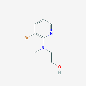 molecular formula C8H11BrN2O B1526540 乙醇，2-[(3-溴-2-吡啶基)甲基氨基]- CAS No. 1234623-05-2