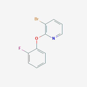 molecular formula C11H7BrFNO B1526544 3-溴-2-(2-氟苯氧基)吡啶 CAS No. 1215809-12-3
